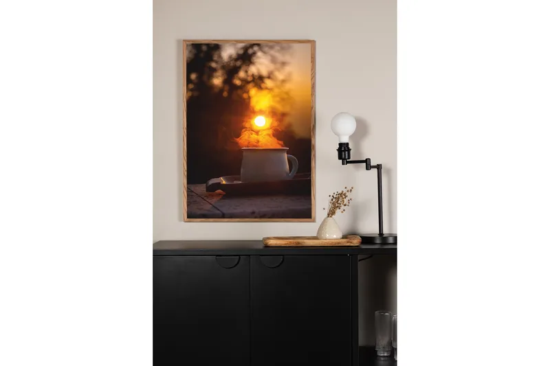 Juliste Morning coffee 70x100 cm - Oranssi/Musta - Sisustustuotteet - Taulu & taide - Juliste