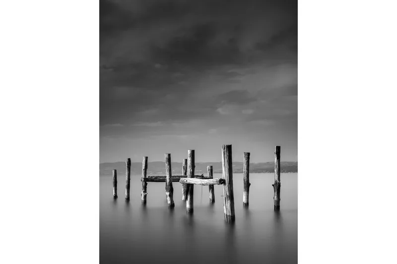 Juliste Ocean 30x40 cm, Musta/Valkoinen