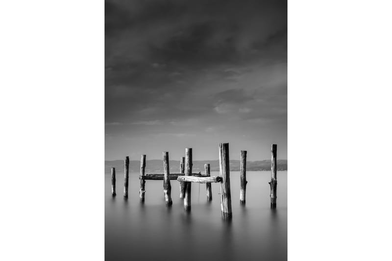 Juliste Ocean 70x100 cm, Musta/Valkoinen