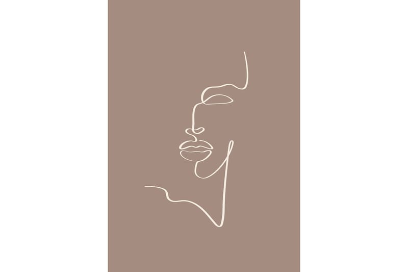 Juliste Siluette 50x70 cm - Ruskea - Sisustustuotteet - Taulu & taide - Juliste
