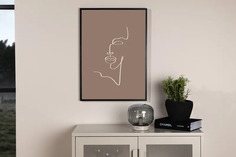 Juliste Siluette 70x100 cm - Ruskea - Sisustustuotteet - Taulu & taide - Juliste