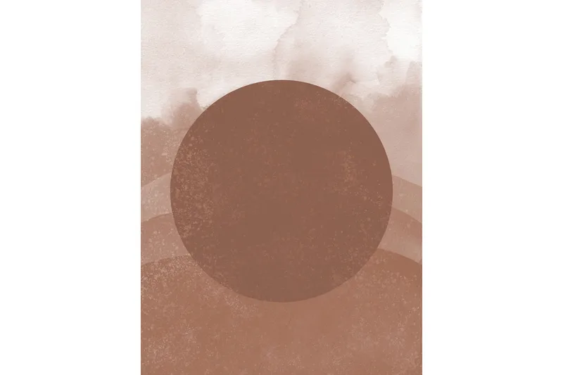 Juliste Soft shades 30x40 cm, Ruskea