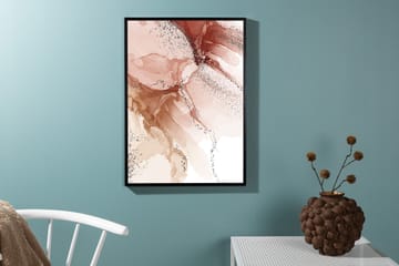 Juliste Splash 21x30 cm - Vaalearoosa - Sisustustuotteet - Taulu & taide - Juliste