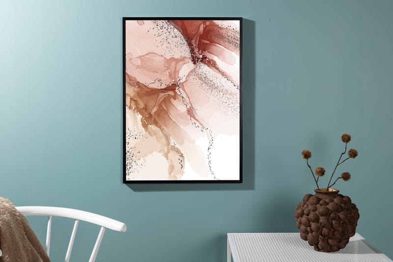 Juliste Splash 50x70 cm - Vaalearoosa - Sisustustuotteet - Taulu & taide - Juliste