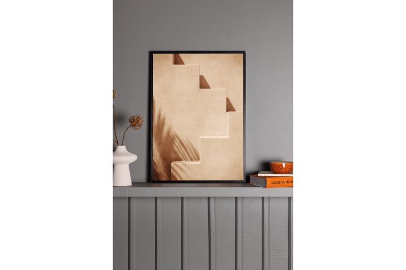 Juliste Stairs 21x30 cm - Vaalea Oranssi - Sisustustuotteet - Taulu & taide - Juliste