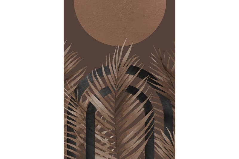 Juliste Structures 21x30 cm, Ruskea