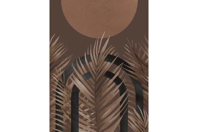 Juliste Structures 30x40 cm, Ruskea