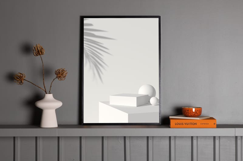 Juliste White Box 70x100 cm - Beige - Sisustustuotteet - Taulu & taide - Juliste