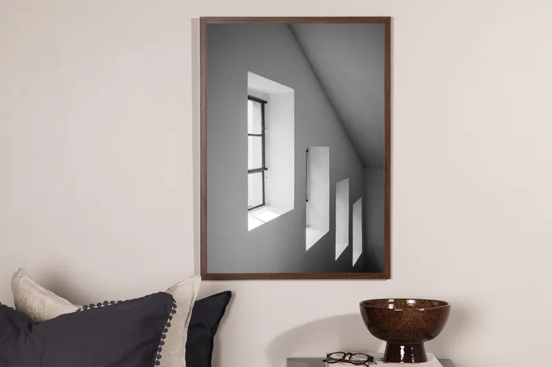 Juliste Windows 30x40 cm - Musta/Valkoinen - Sisustustuotteet - Taulu & taide - Juliste