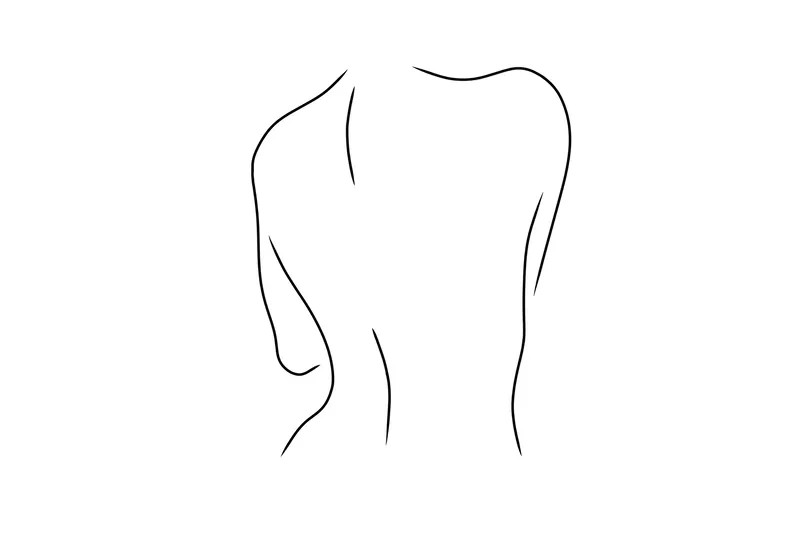 Juliste Women 70x100 cm, Musta/Valkoinen