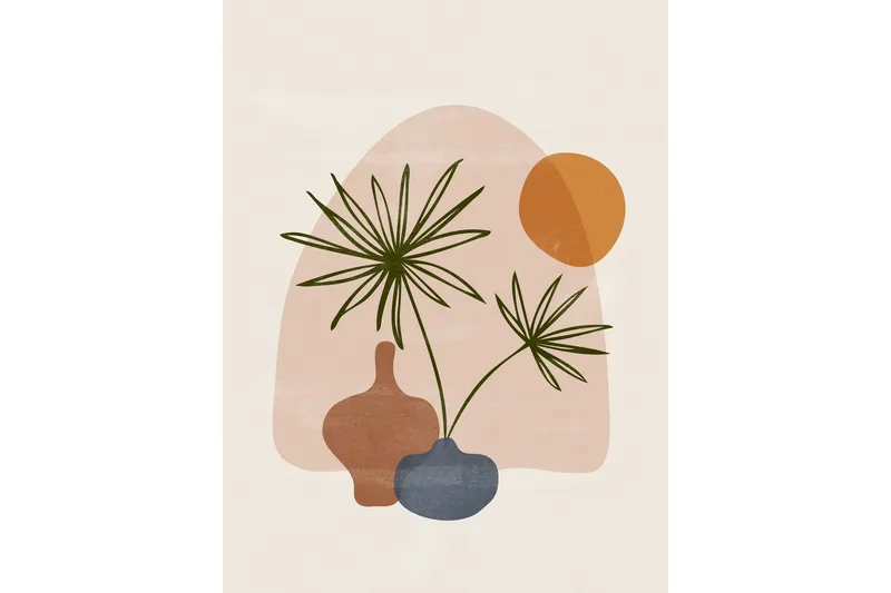 Juliste Wonderland 30x40 cm, Beige