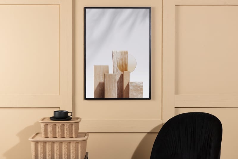 Juliste Wooden Blocks 50x70 cm - Beige - Sisustustuotteet - Taulu & taide - Juliste