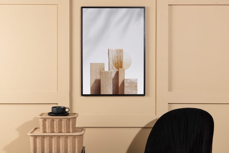 Juliste Wooden Blocks 70x100 cm - Beige - Sisustustuotteet - Taulu & taide - Juliste
