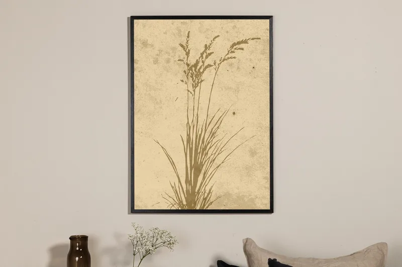 Juliste Plant art 70x100 cm - Beige - Sisustustuotteet - Taulu & taide - Juliste