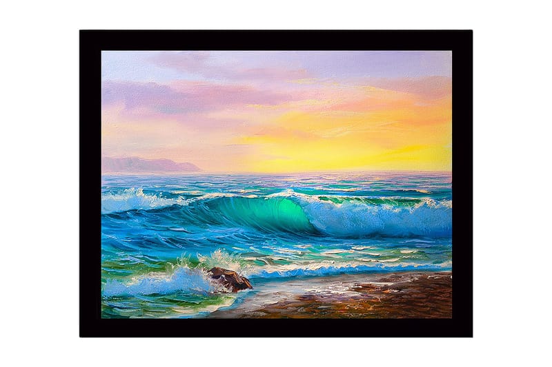 Koristeellinen Kehystetty MDF-maalaus, Monivärinen