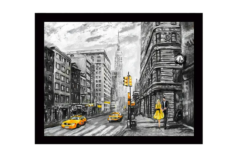 Koristeellinen Kehystetty MDF-maalaus, Monivärinen