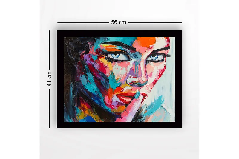 Koristeellinen Kehystetty MDF-maalaus - Monivärinen - Sisustustuotteet - Taulu & taide