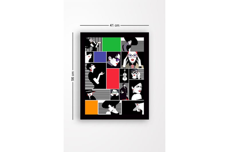 Koristeellinen Kehystetty MDF-maalaus - Monivärinen - Sisustustuotteet - Taulu & taide