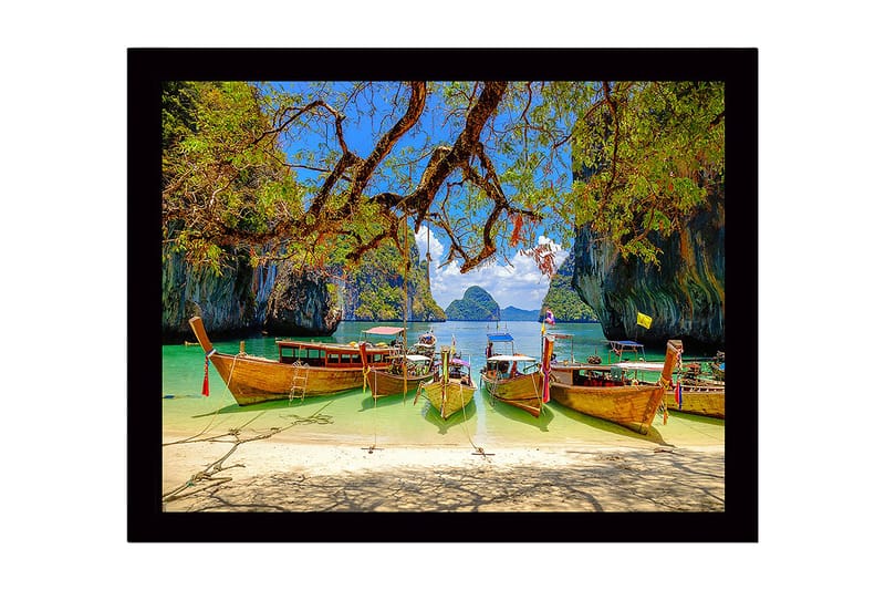 Koristeellinen Kehystetty MDF-maalaus, Monivärinen