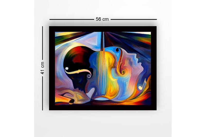 Koristeellinen Kehystetty MDF-maalaus - Monivärinen - Sisustustuotteet - Taulu & taide