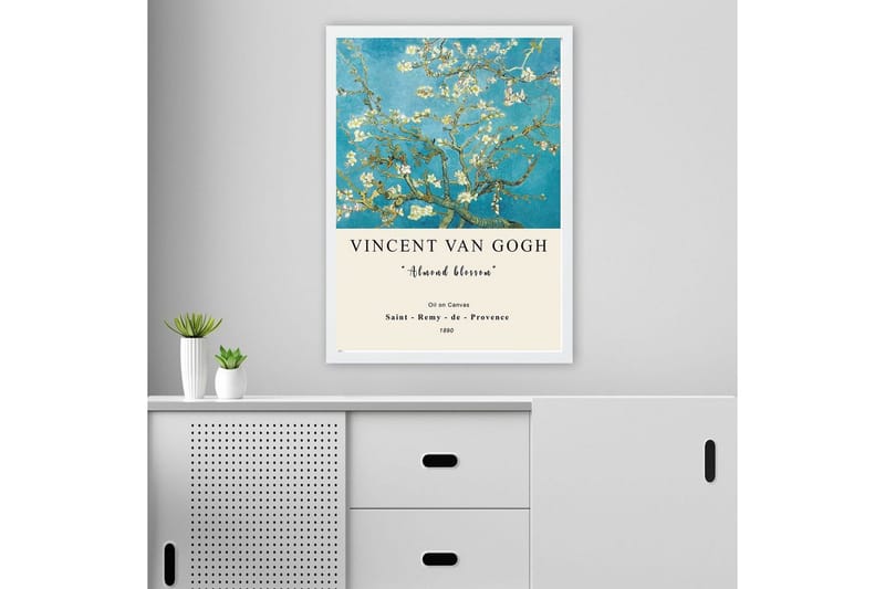 Koristeellinen kehystetty maalaus Masafumi Frameo monivärinen (55 x 75 cm) - Monivärinen - Sisustustuotteet - Taulu & taide - Maalaa itse - Tee se itse -taulu