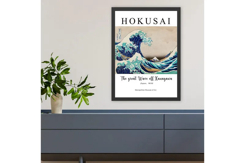 Koristeellinen kehystetty maalaus Masafumi Ticoman monivärinen (35 x 45 cm) - Monivärinen - Sisustustuotteet - Taulu & taide - Maalaa itse - Tee se itse -taulu