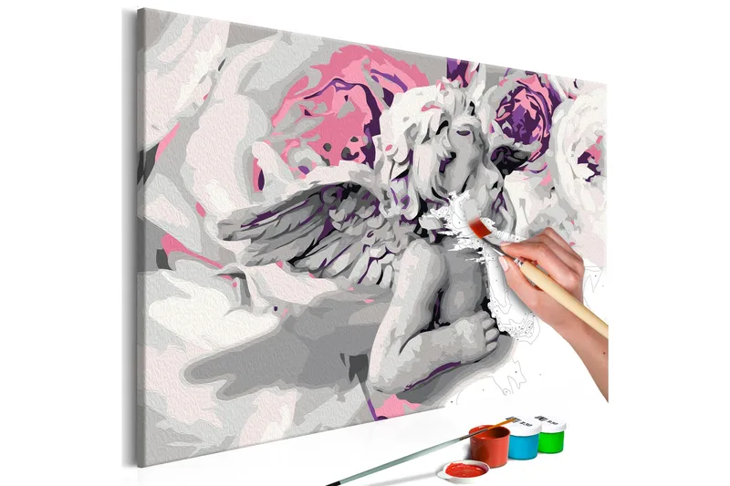 Tee-se-itse Maalaus Angel Flowers 60x40 cm, Artgeist sp. z o. o.