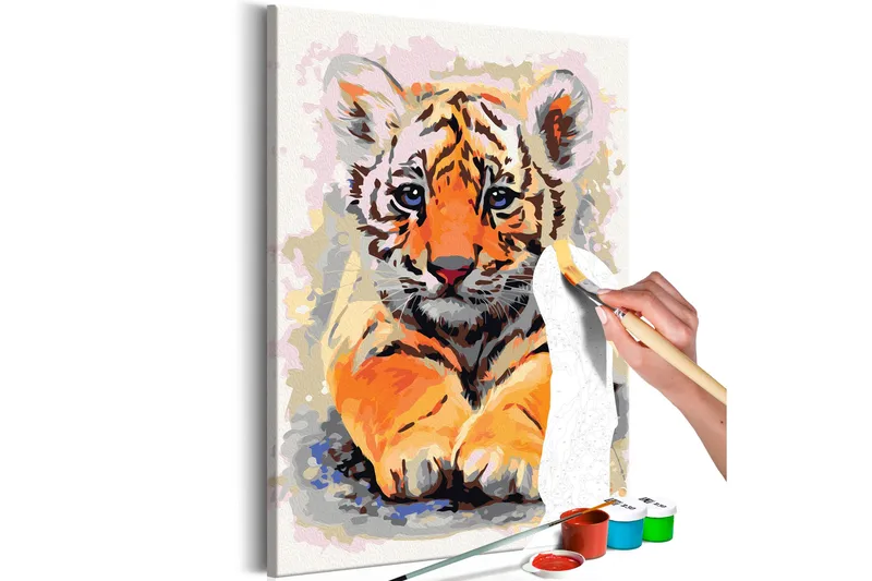 Tee-se-itse Maalaus Baby Tiger 40x60 cm, Artgeist sp. z o. o.