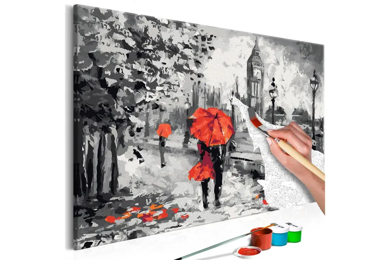 Tee-se-itse Maalaus Da Londra con amore 60x40 cm, Artgeist sp. z o. o.