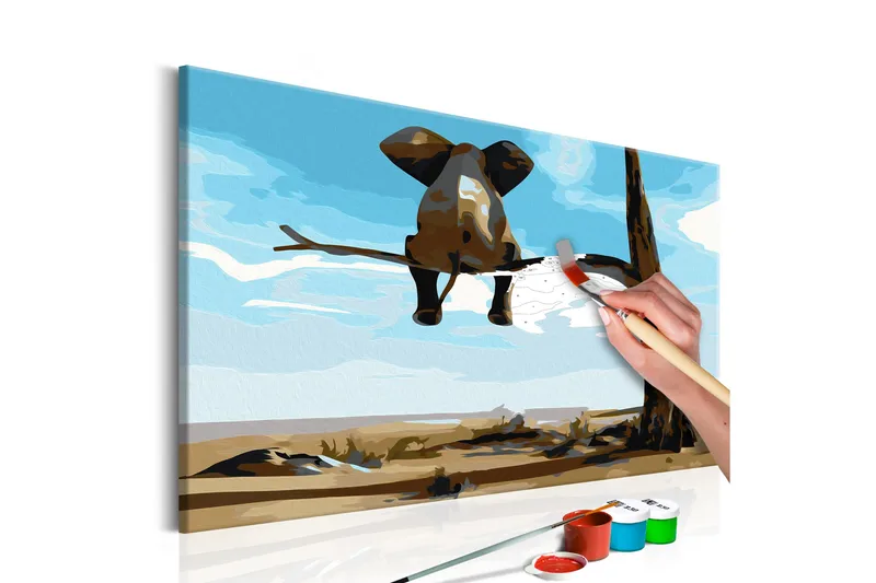 Tee-se-itse Maalaus Elephant In A Tree 60x40 cm, Artgeist sp. z o. o.