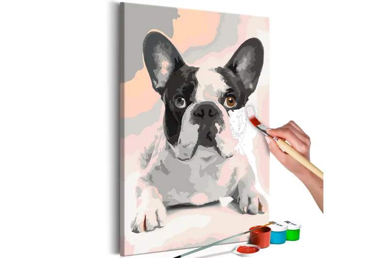 Tee-se-itse Maalaus French Bulldog  40x60 cm, Artgeist sp. z o. o.