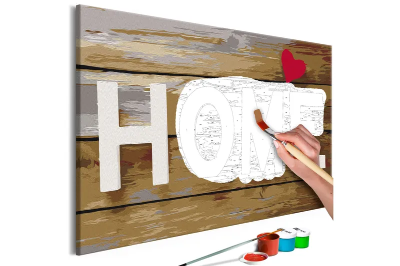 Tee-se-itse Maalaus Home with Heart 60x40 cm, Artgeist sp. z o. o.