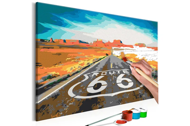 Tee-se-itse Maalaus Route 66  60x40 cm, Artgeist sp. z o. o.