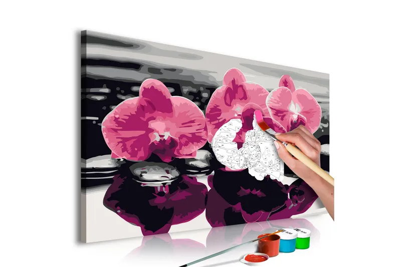 Tee-se-itse Maalaus Three Orchids  60x40 cm, Artgeist sp. z o. o.