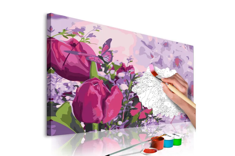 Tee-se-itse Maalaus Tulips Meadow 60x40 cm, Artgeist sp. z o. o.