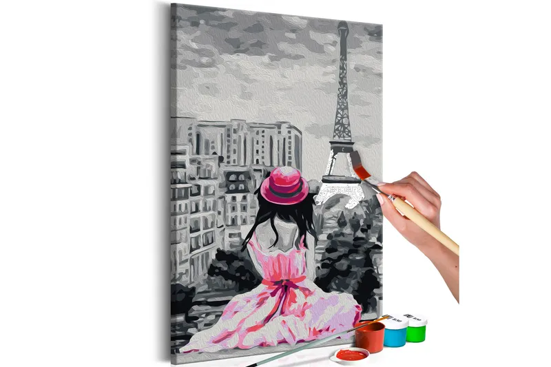 Tee-se-itse Maalaus Paris Eiffel Tower View 40x60 cm, Artgeist sp. z o. o.