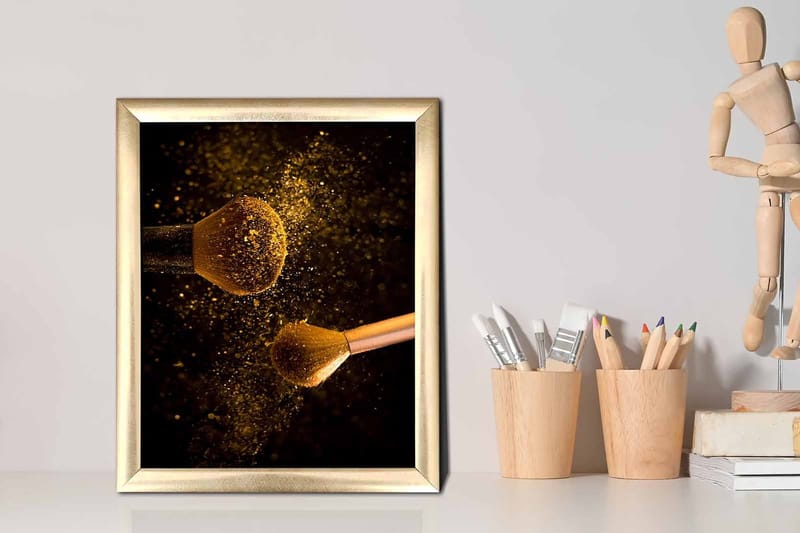 Taulu Abstract kehyksellä Monivärinen - 23,5x28,5 cm - Sisustustuotteet - Taulu & taide