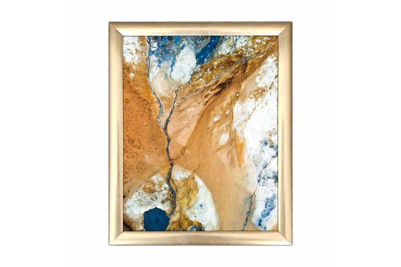 Taulu Abstract kehyksellä Monivärinen - 23,5x28,5 cm - Sisustustuotteet - Taulu & taide