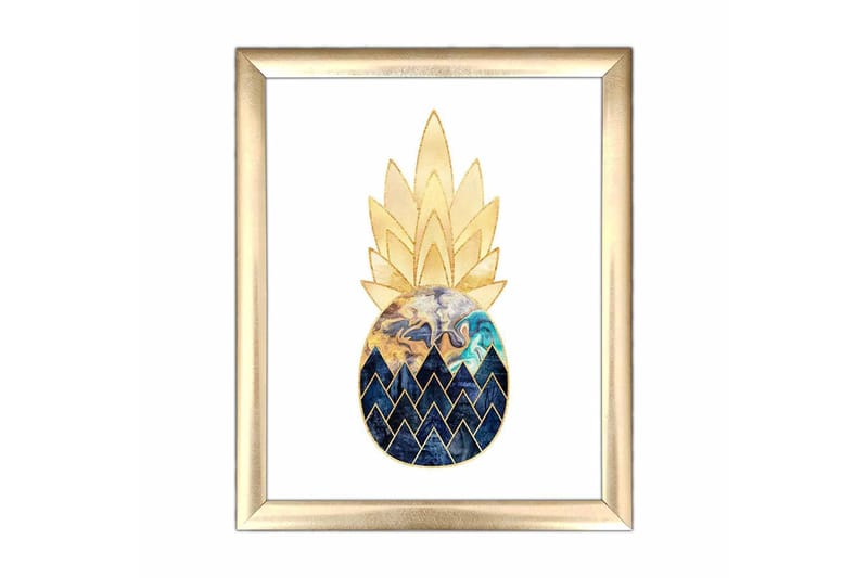 Taulu Abstract kehyksellä Monivärinen, 23,5x28,5 cm