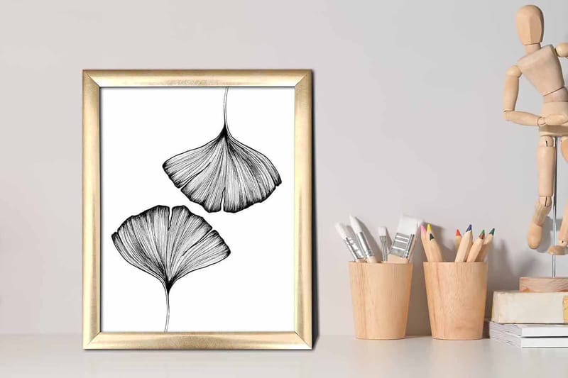 Taulu Abstract kehyksellä Monivärinen - 23,5x28,5 cm - Sisustustuotteet - Taulu & taide