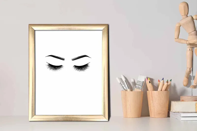 Taulu Abstract kehyksellä Monivärinen - 23,5x28,5 cm - Sisustustuotteet - Taulu & taide