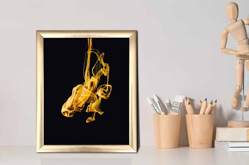 Taulu Abstract kehyksellä Monivärinen - 23,5x28,5 cm - Sisustustuotteet - Taulu & taide