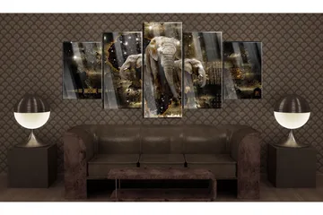Taulu akryylillä Brown Elephants 100x50 - Artgeist sp. z o. o. - Sisustustuotteet - Taulu & taide