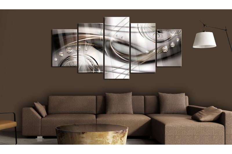 Taulu akryylillä Brown Glitter 100x50 - Artgeist sp. z o. o. - Sisustustuotteet - Taulu & taide