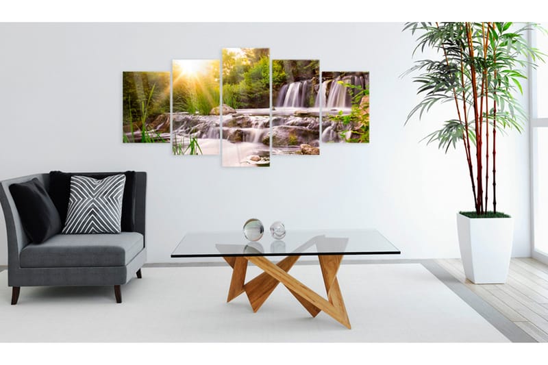 Taulu akryylillä Forest Waterfall 100x50 - Artgeist sp. z o. o. - Sisustustuotteet - Taulu & taide