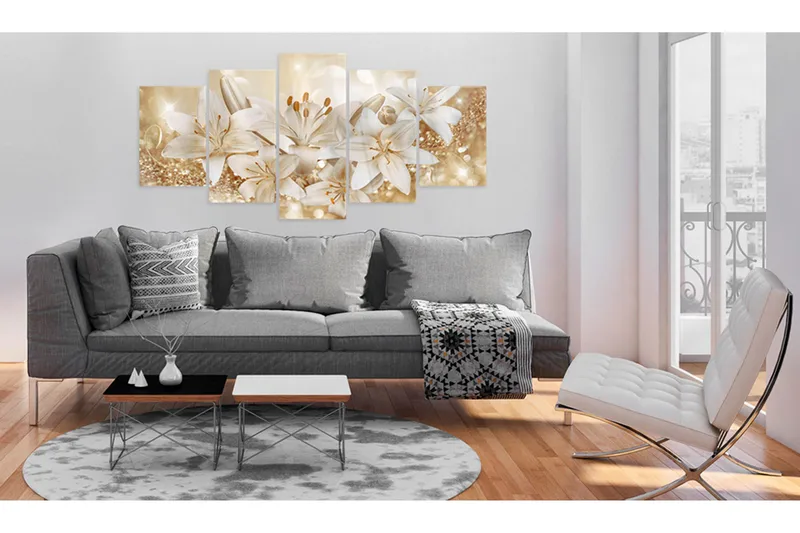 Taulu akryylillä Golden Bouquet 100x50 - Artgeist sp. z o. o. - Sisustustuotteet - Taulu & taide