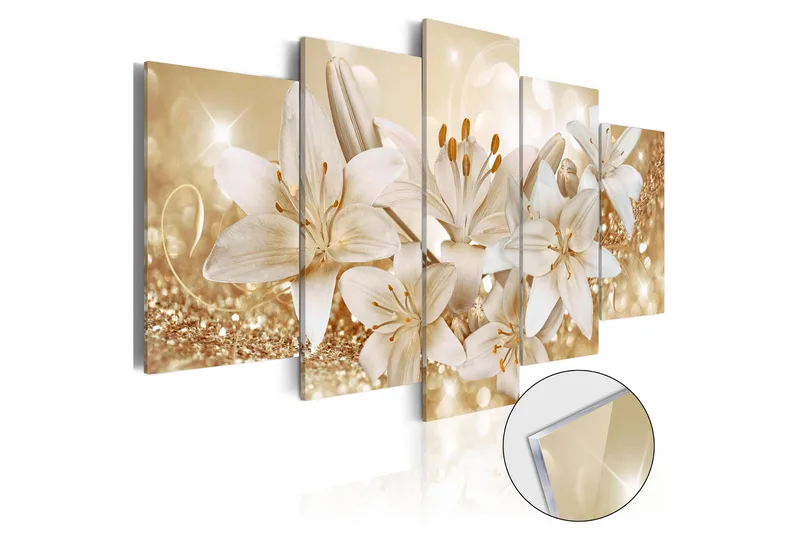 Taulu akryylillä Golden Bouquet 100x50, Artgeist sp. z o. o.