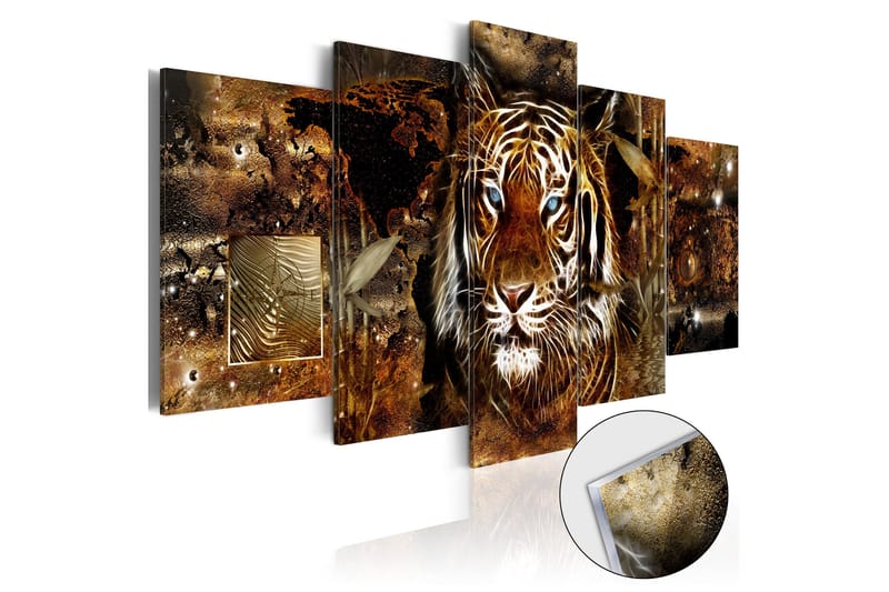 Taulu akryylillä Golden Jungle 100x50 - Artgeist sp. z o. o. - Sisustustuotteet - Taulu & taide