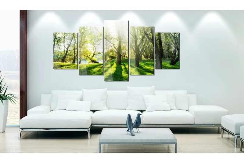 Taulu akryylillä Green Glade 100x50 - Artgeist sp. z o. o. - Sisustustuotteet - Taulu & taide