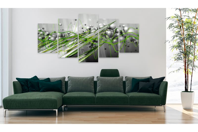 Taulu akryylillä Green Rhythm 200x100 - Artgeist sp. z o. o. - Sisustustuotteet - Taulu & taide